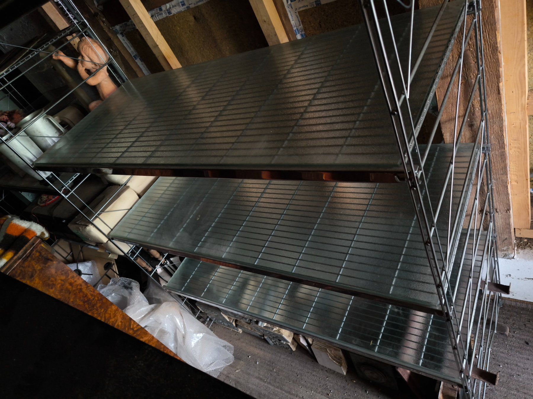 Scaffali: Regal System zerlegbar, Chromstahl mit Glastablare – Usato da Rorschacherberg venduto da snOOpydOg11 6