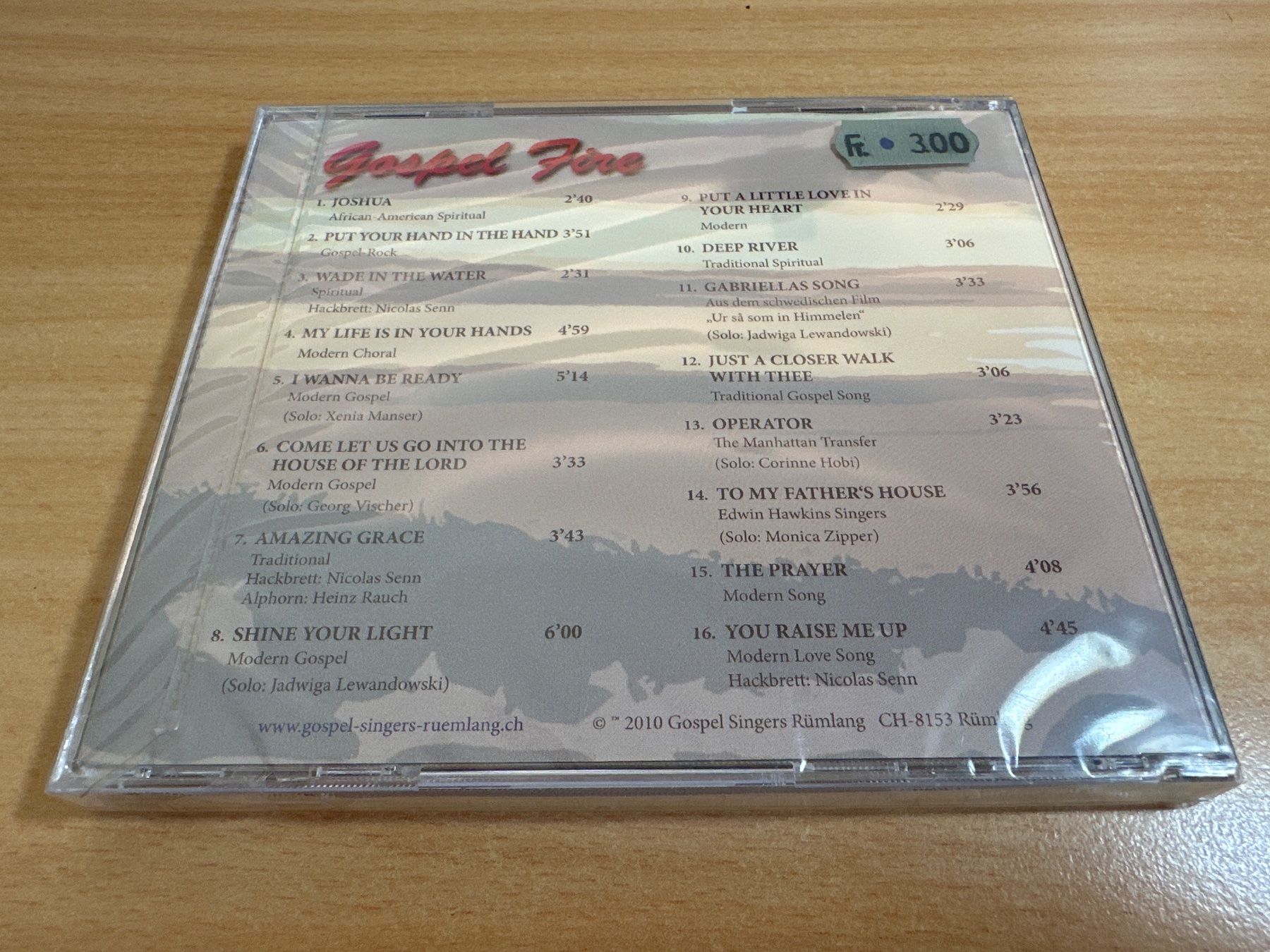 CD: Gospel Singers Rümlang – Usato da Rikon im Tösstal venduto da Alpenmutz 1
