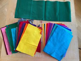 Feuilles de feutrines en laines