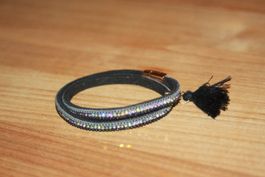 Wickelarmband Glitzer für Mädchen Damen