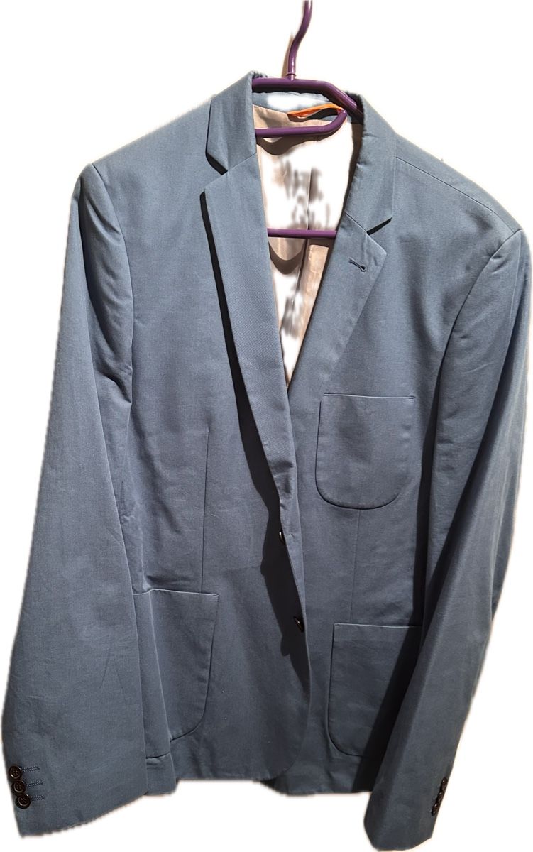 Giacche: Afield Blazer aus 100% Baumwolle, Größe 4, Stahlblau – Usato da Basel venduto da m_carrino