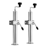 2x Anhängerstütze Höhe 510-760mm Ø48mm