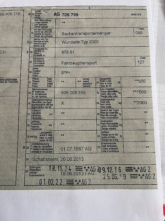 Rimorchi: Sachentransportanhänger  Wunderle Typ 2000 – Usato da Döttingen venduto da bir_2pvt 4
