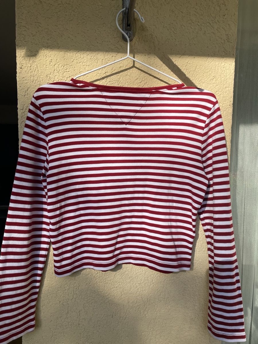 Tommy Hilfiger Top: Tommy Hilfiger Sweatshirt gestreift Gr. M – Usato da Au/ZH venduto da markthallerapperswil 1