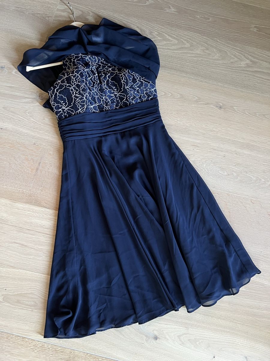 Vestiti: Kleid. Vera Mont. Circa Gr. 36  blau – Usato da Aarberg venduto da Polo_rb