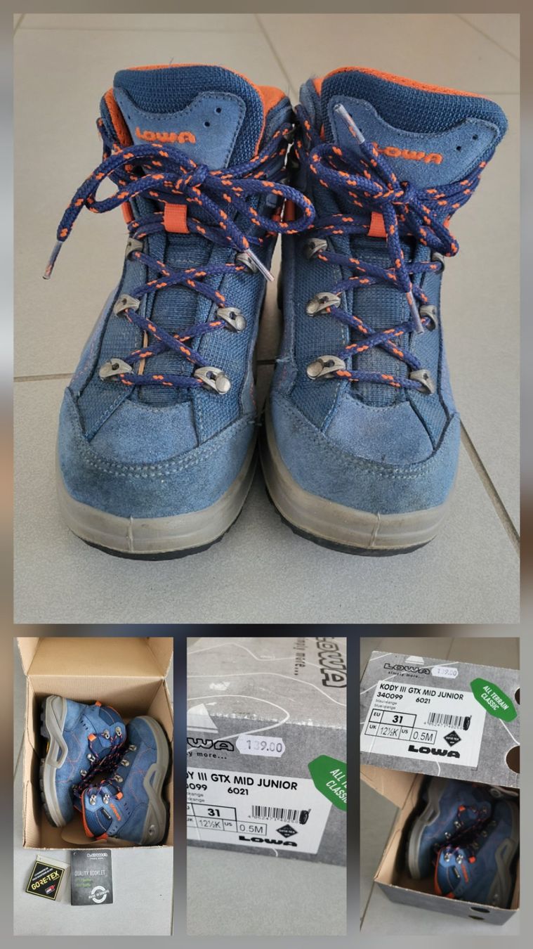 Lowa Scarpe per ragazzi: Löwa Wanderschuhe gr. 31 Gore Tex top Zustand – Usato da Boswil venduto da i12i 1