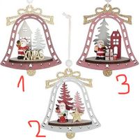 Baumschmuck wunderbare Glocken 12,5cm Holz