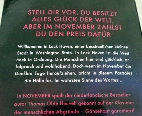 Libri: November von Thomas Olde Heuvelt – Usato da Wetzikon ZH venduto da strubeli024 1