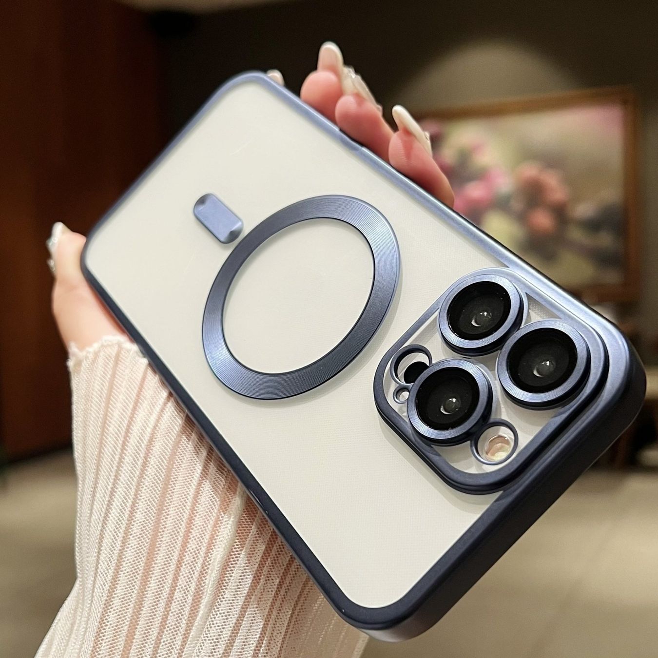 Cover & Protezioni schermo: iPhone 16 Pro/Max-Coque magsafe avec protection camera Bleue – Nuovo e nell'imballaggio originale da Morges venduto da DigiAC 2