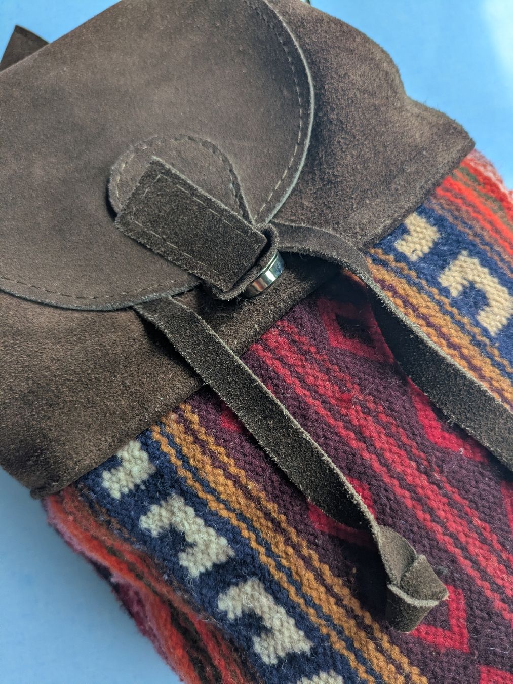 Zaini: Rucksack Wildleder Ethno Muster aus Baumwolle – Usato da Zürich venduto da gab_57qm 8