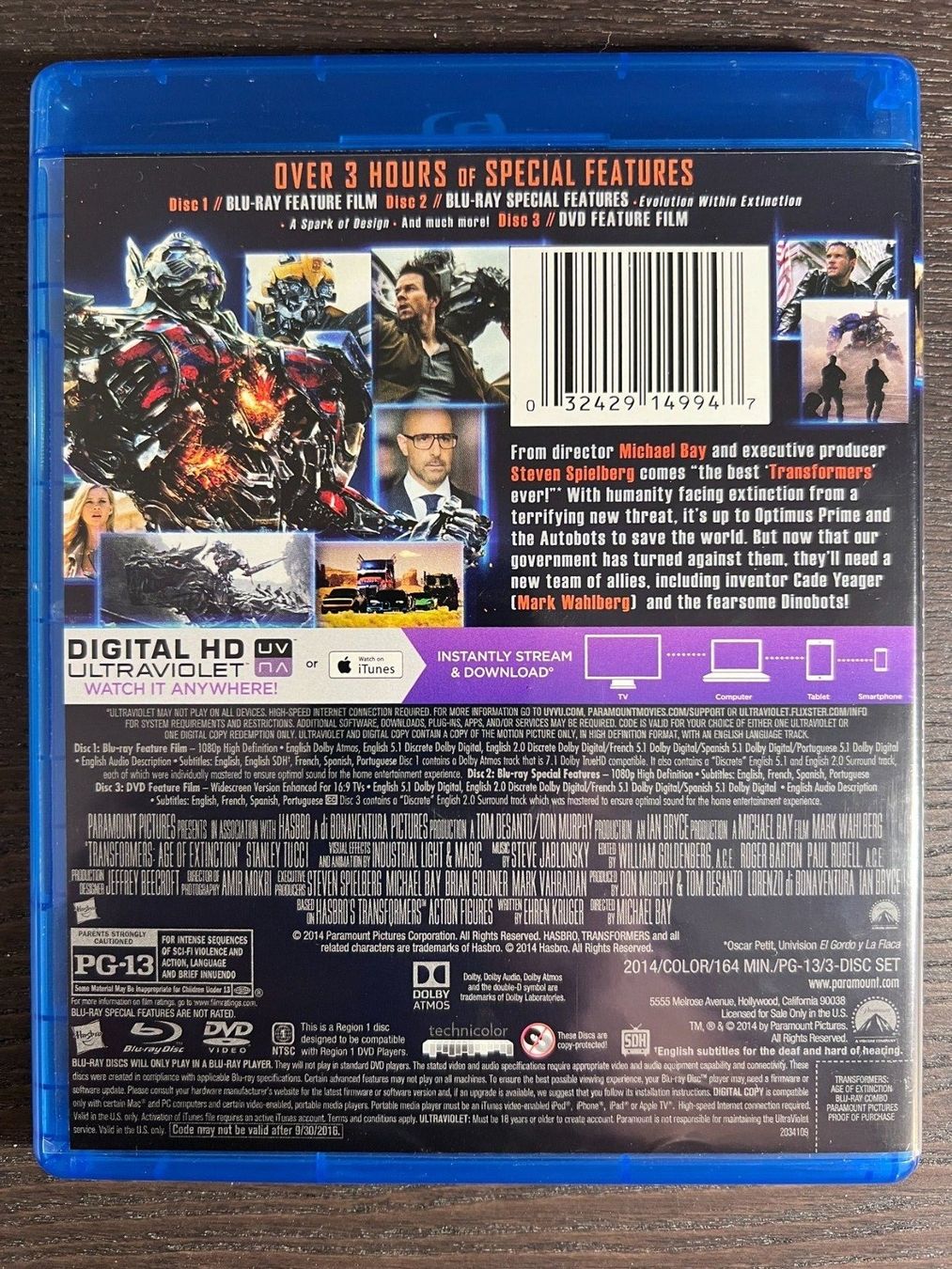 Alle DVDs: Transformers - Age of Extinction (Englisch) – Gebraucht aus Zürich von Blu-ray_ZH 1