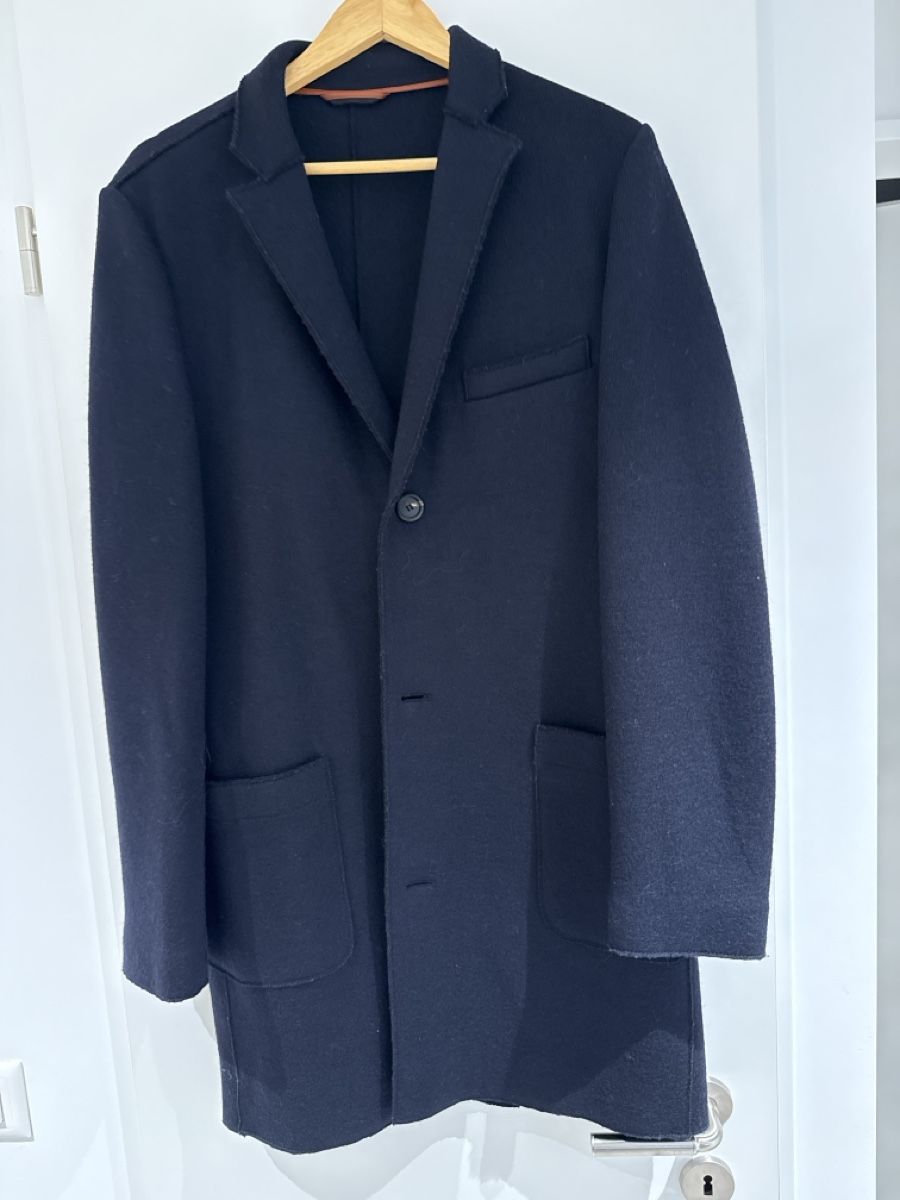S.Oliver Cappotti: Stylish S.Oliver Wool Coat - Navy Blue - Size L – Nuovo (secondo la descrizione) da Zürich venduto da nad_s27g