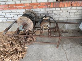 4KW Elektro Motor auf Schiebkarre mit Kabelrolle