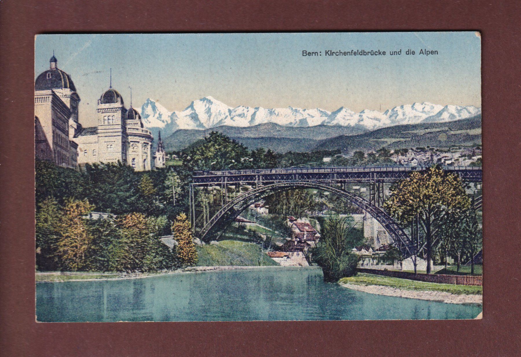 Ansichtskarten: BERN - Kirchenfeldbrücke - 1923 – Gebraucht aus Pully von nicecards-shop