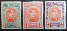 Belgien Kat. 110-112 * 1915 Kat. 90 Euro