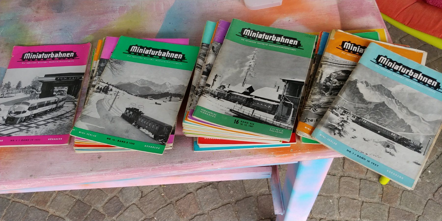 Revues & Magazines: alte Miniaturbahnen Hefte 1952-1967 – D'occasion à Waltenschwil par Ardnas007 2