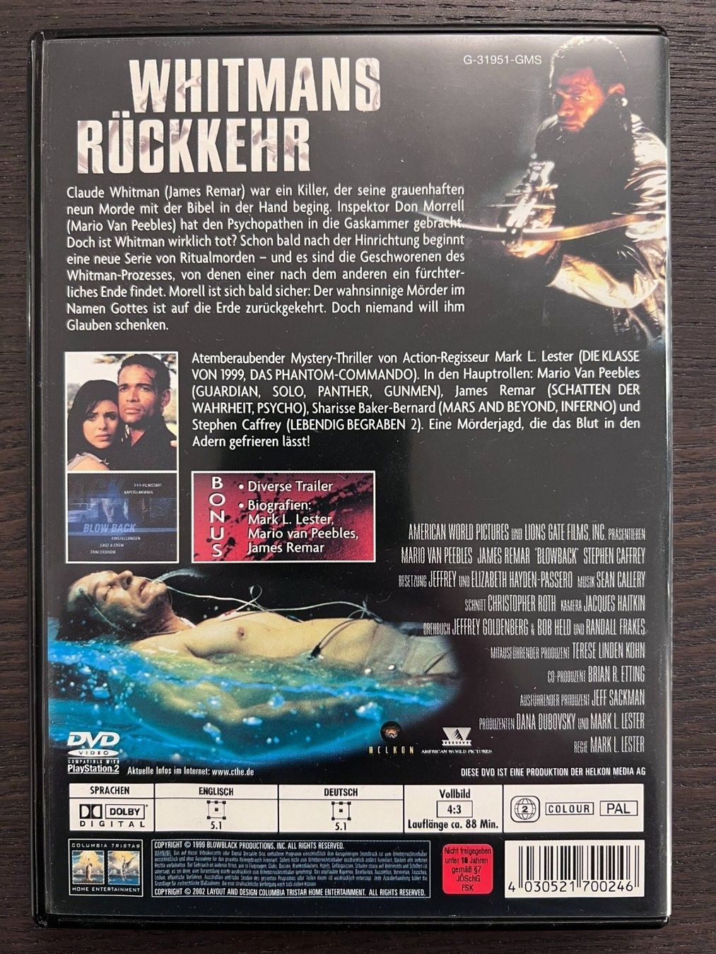 Tutti i DVDs: Whitmans Rückkehr – Usato da Zürich venduto da FilmFreunde 1