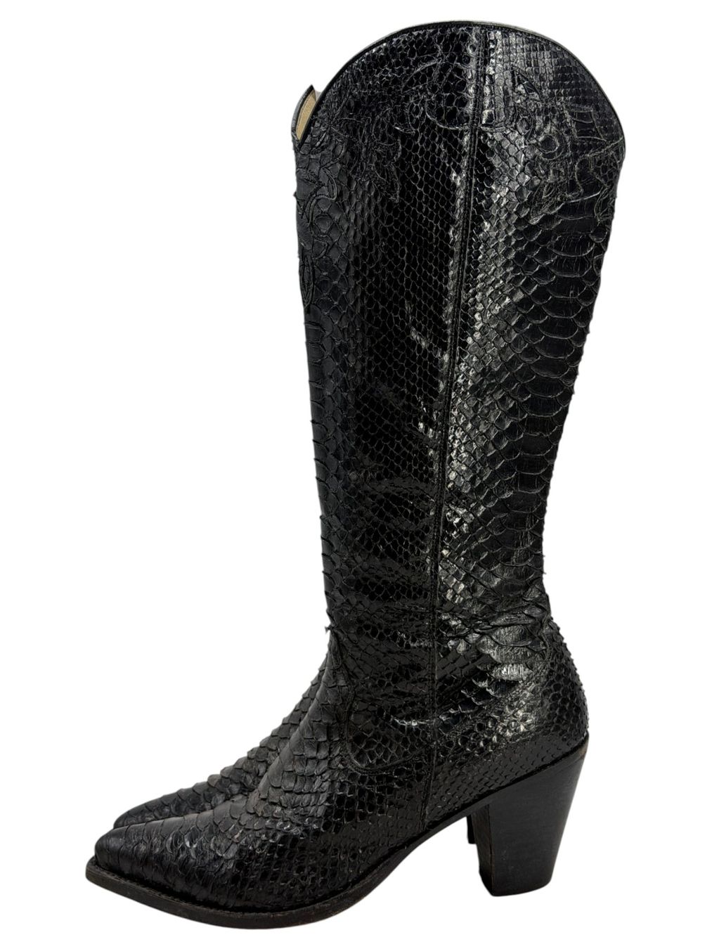 Chaussures hommes: Bottes santiags vintage Tony Mora python noir. Pointure 39 – D'occasion à Cossonay-Ville par PatineDuTemps 6