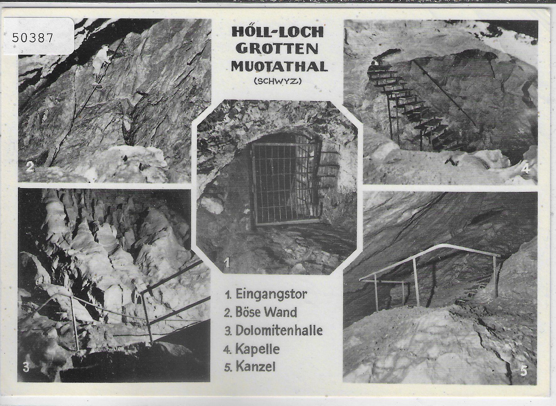 Cartoline postali: Höll-Loch Grotten Muotathal – Usato da Ettingen venduto da Kartenplanet