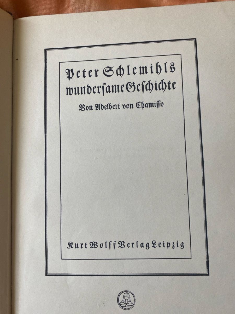 Libri: Adalbert von Chamisso: Peter Schlemihl - Wundergeschichte – Usato da sursee venduto da trilli-tralli 2