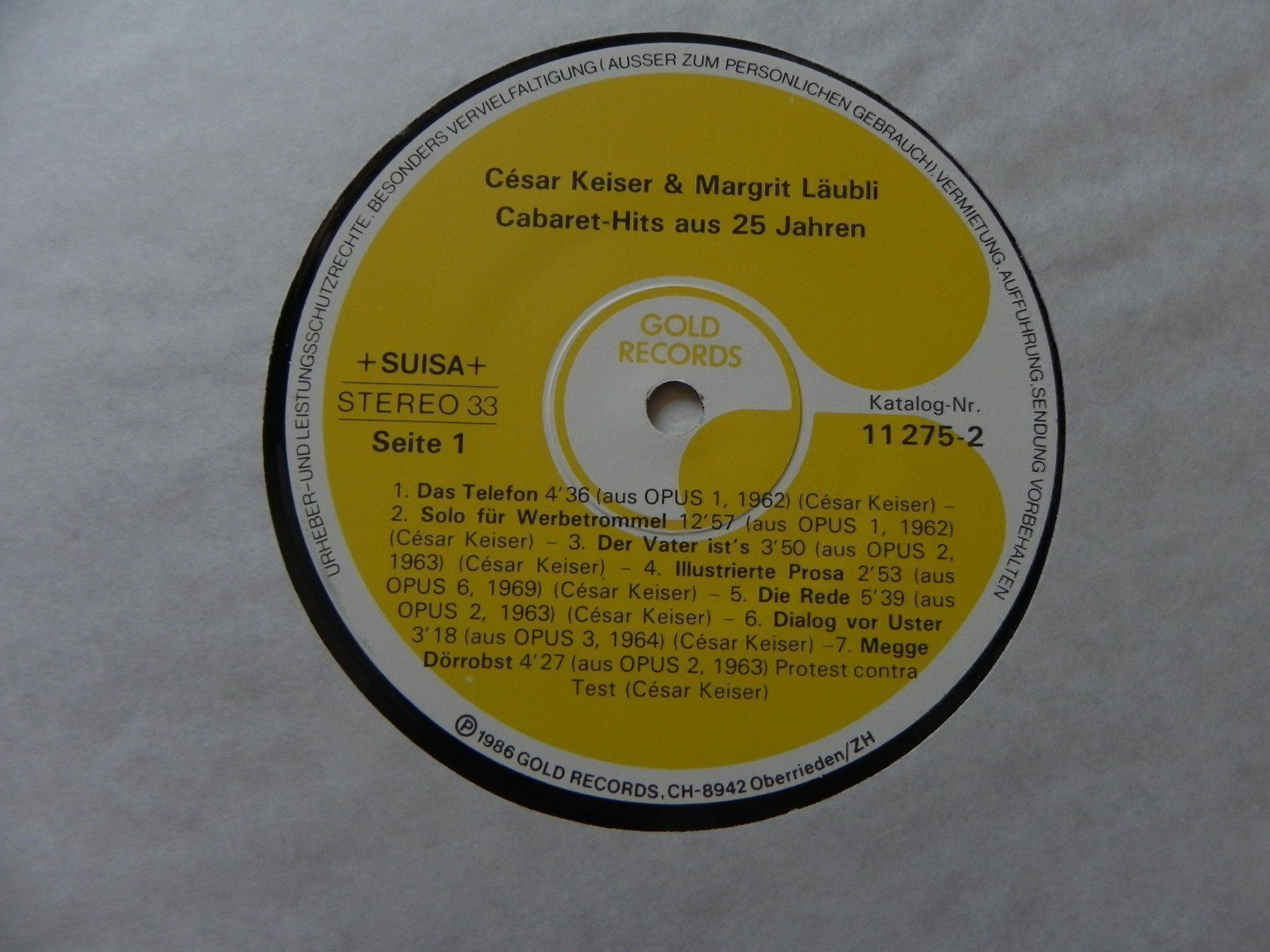 Dischi in vinile: Doppel LP Margrit Läubli & César Keiser – Usato da Siebnen venduto da krimsie 4