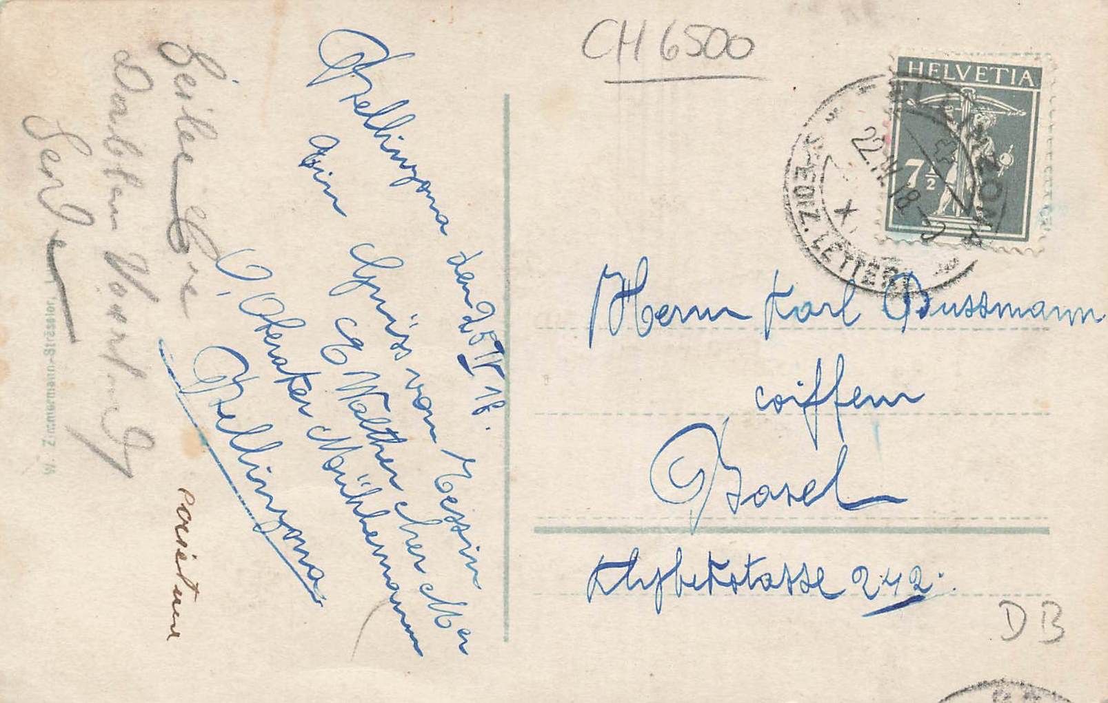 Cartoline postali: Bellinzona nord caserma – Usato da Biasca venduto da Blenio71 1