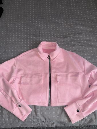 PINKE CROPPED JACKE