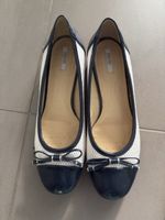 Geox Ballerinas weiss dunkelblau Grösse 38 getragen