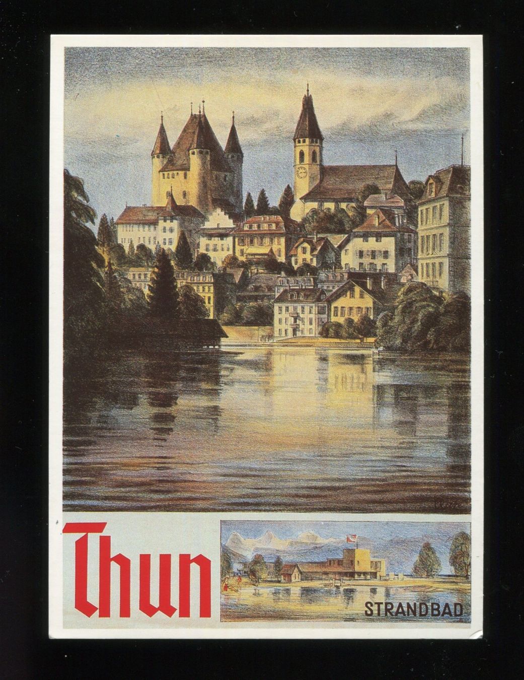 Cartoline postali: Thun, Künstlerkarte – Usato da Aarau venduto da Elmaar41