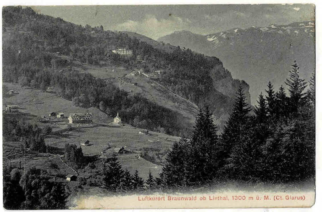 Cartoline postali: Braunwald 1909 – Usato da Sulz AG venduto da Oberdanne8