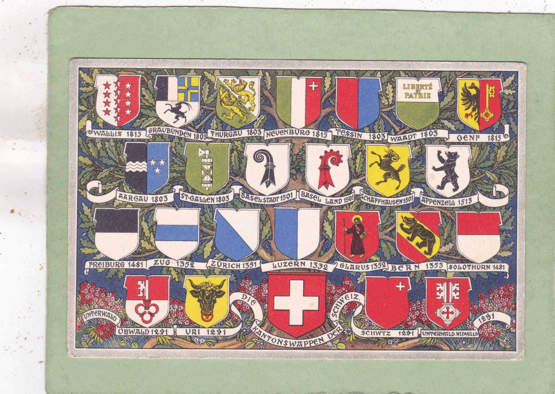 Ansichtskarten: Schweiz Wappen – Gebraucht aus Herisau von Lisegrat2008