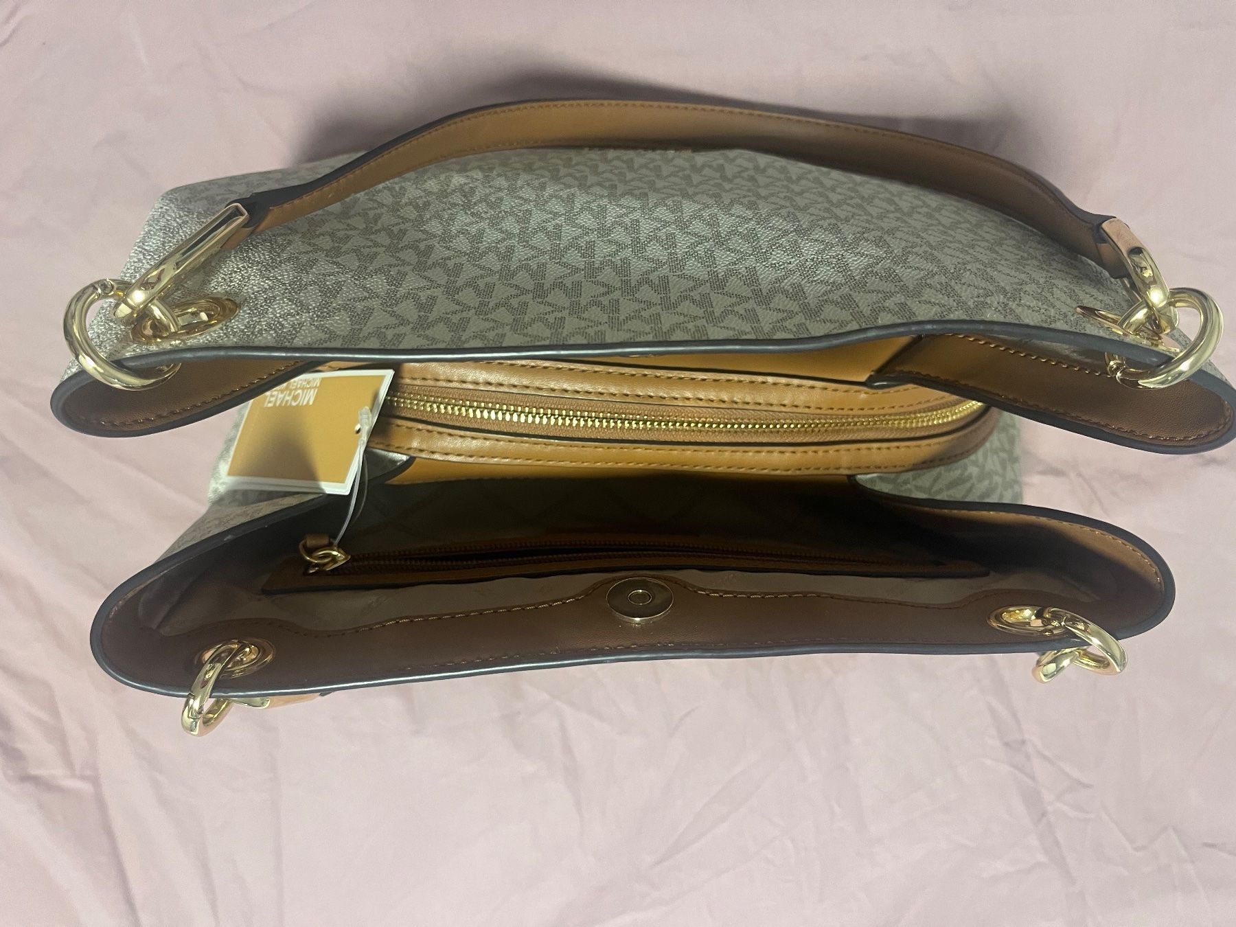 Michael Kors Taschen für Damen: Michael Kors Kensington Handtasche Vanilla – Neu und originalverpackt aus Zürich von Nrosa 3