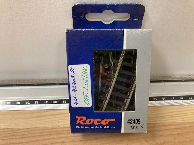 Roco H0 42409 gebogene Gleisstücke 12 Stück Radius R3 1/4 (Neu (gemäss ...