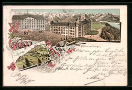 Vorläufer-Lithographie Rigi-Kulm, Hotel