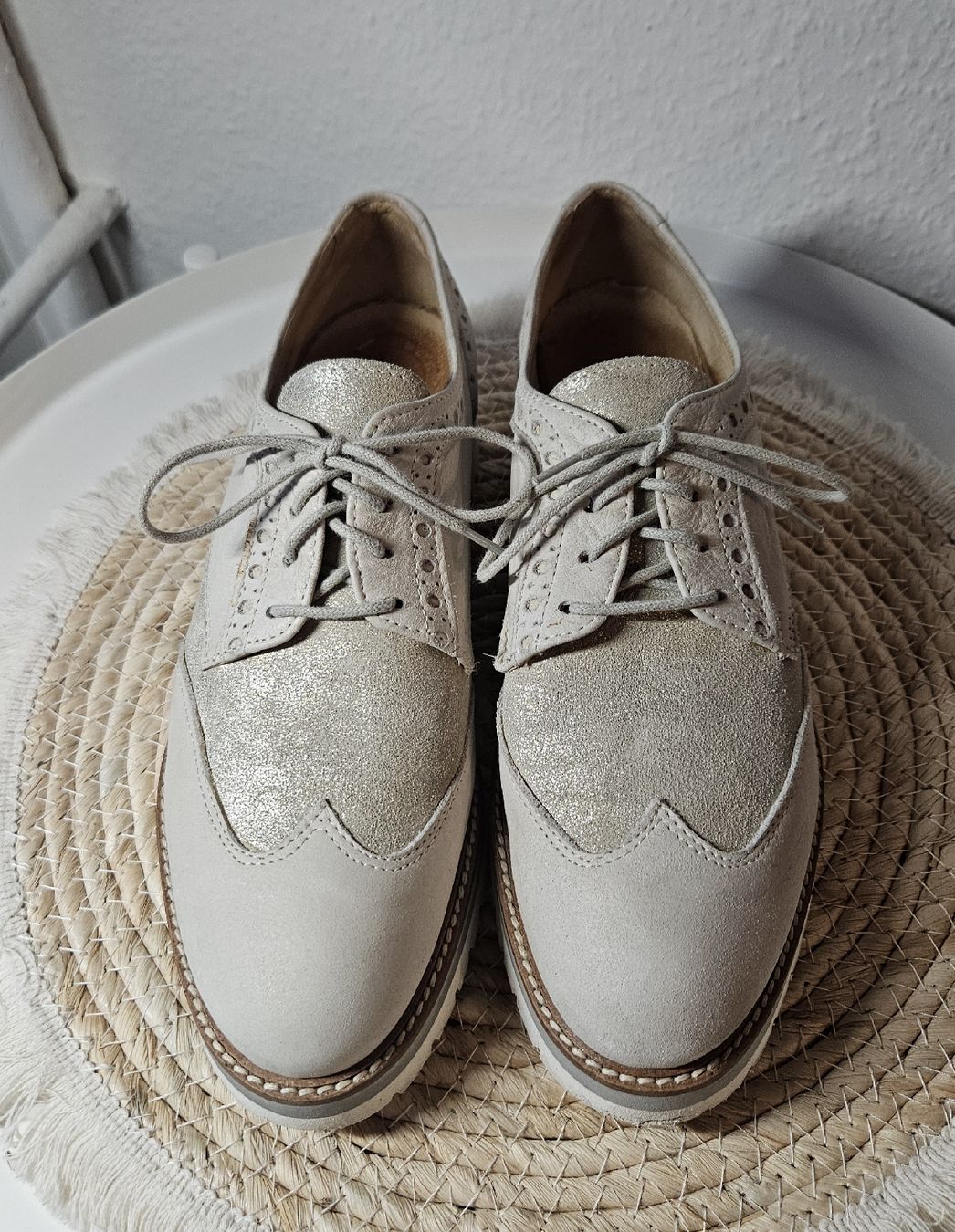 Scarpe da donna: Derbies beige en cuir – Nuovo (secondo la descrizione) da Nyon venduto da nay_y72c 5