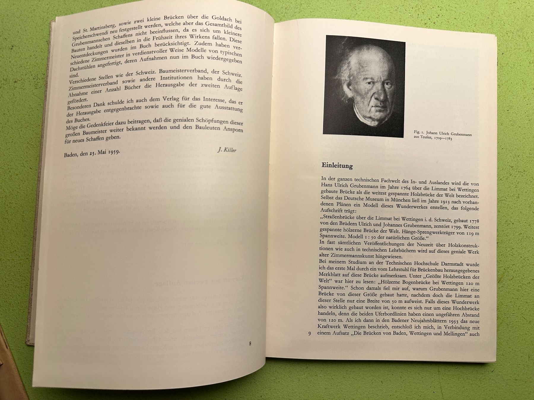 Libri: Jos. Killer: Werke der Baumeister Grubenmann – Usato da Zürich venduto da allp 3