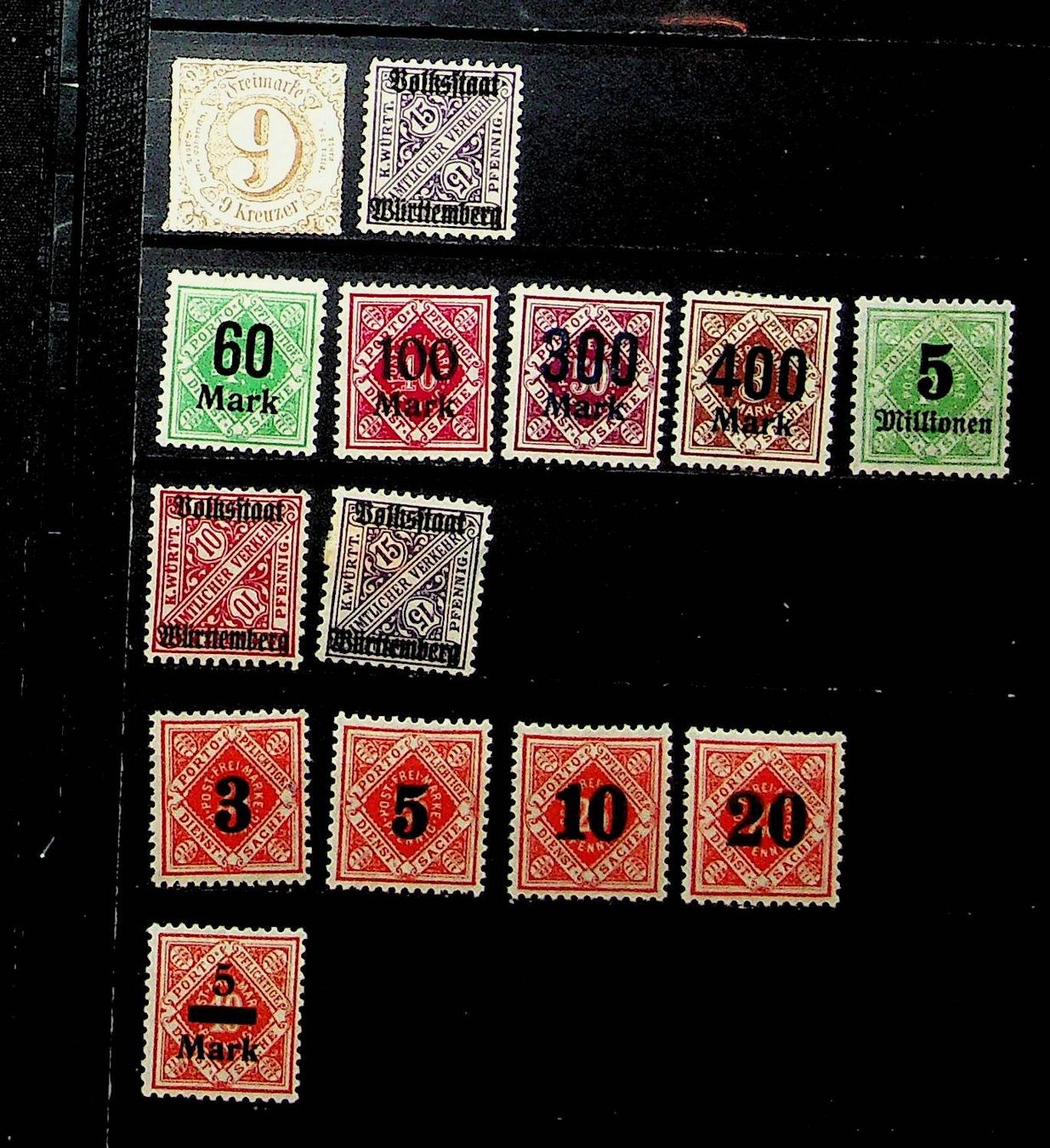 Alle Briefmarken: WÜRTTEMBERG TIMBRES NEUFS/ U206 – Gebraucht aus Estavayer-le-Lac von nane85