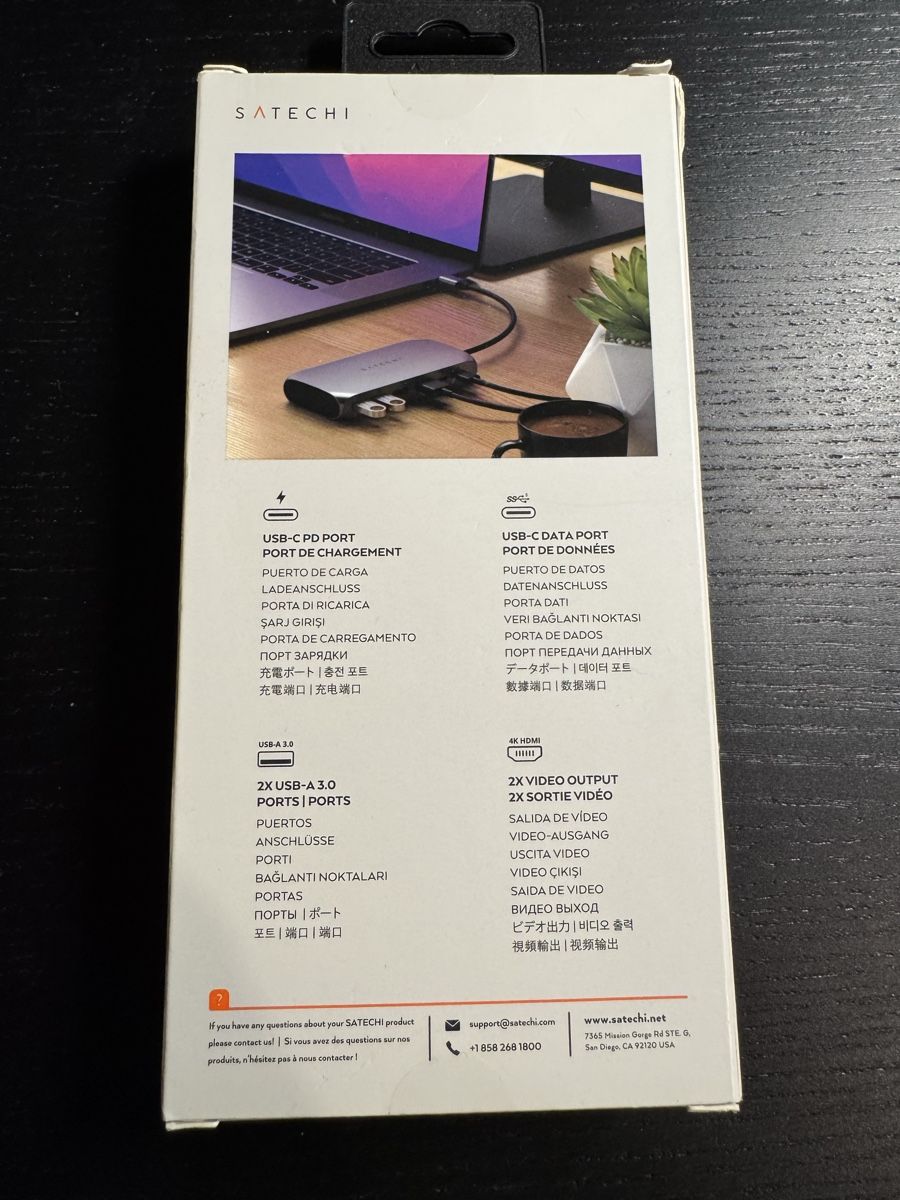 Satechi Unità & Adattatore: Satechi USB-C Multimedia M1 Adapter Hub Dock - NEU! – Nuovo e nell'imballaggio originale da Zürich venduto da jes_7kht 1