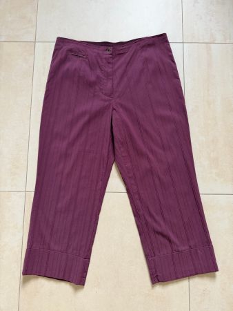 Hose Damen Gr.46 mauve stretch, Länge 90cm