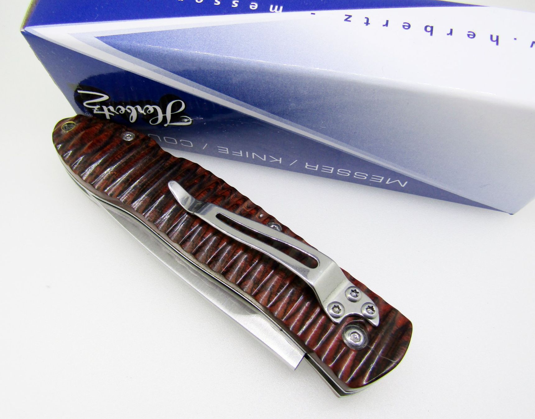 Accessori: Herbertz Taschenmesser, Messer,Alltagsmesser m.Backlock+Clip – Nuovo e nell'imballaggio originale da Berneck venduto da imp0308 1
