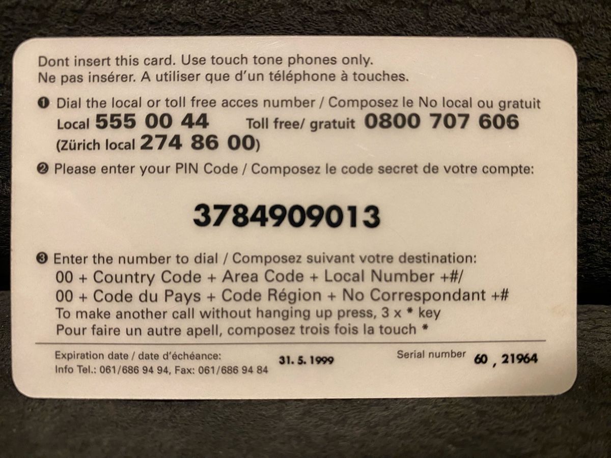 Telefon- & Taxkarten: Carte – Gebraucht aus Lausanne von babacard10 1