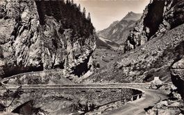 Kandersteg, Gasternstrasse, gelaufen 1954