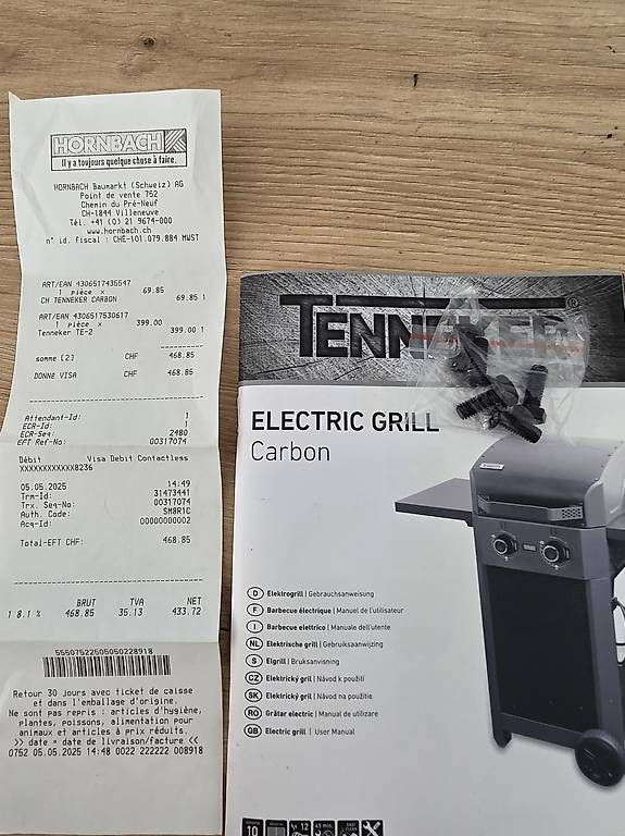 Griglie: Barbecue grill électrique tenneker carbon  – Usato da Monthey venduto da ste_vh6z 4