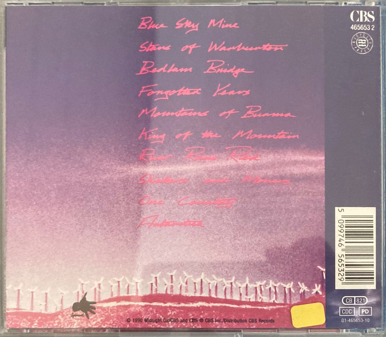 CD: MIDNIGHT OIL - BLUE SKY MINING – Usato da Poliez-Pittet venduto da Newtown-Records 1
