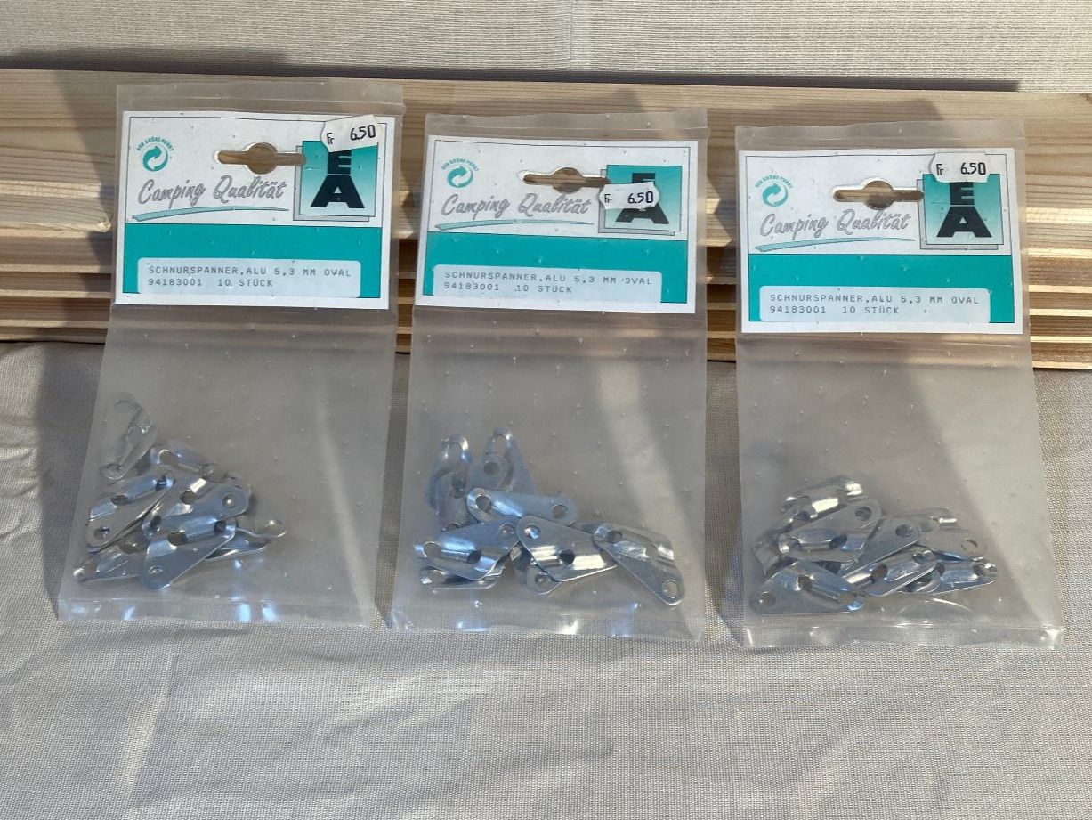 Alle Werkzeuge: Schnurspanner Alu 30 Stück Neu – Neu und originalverpackt aus Steffisburg von pet_2d5t