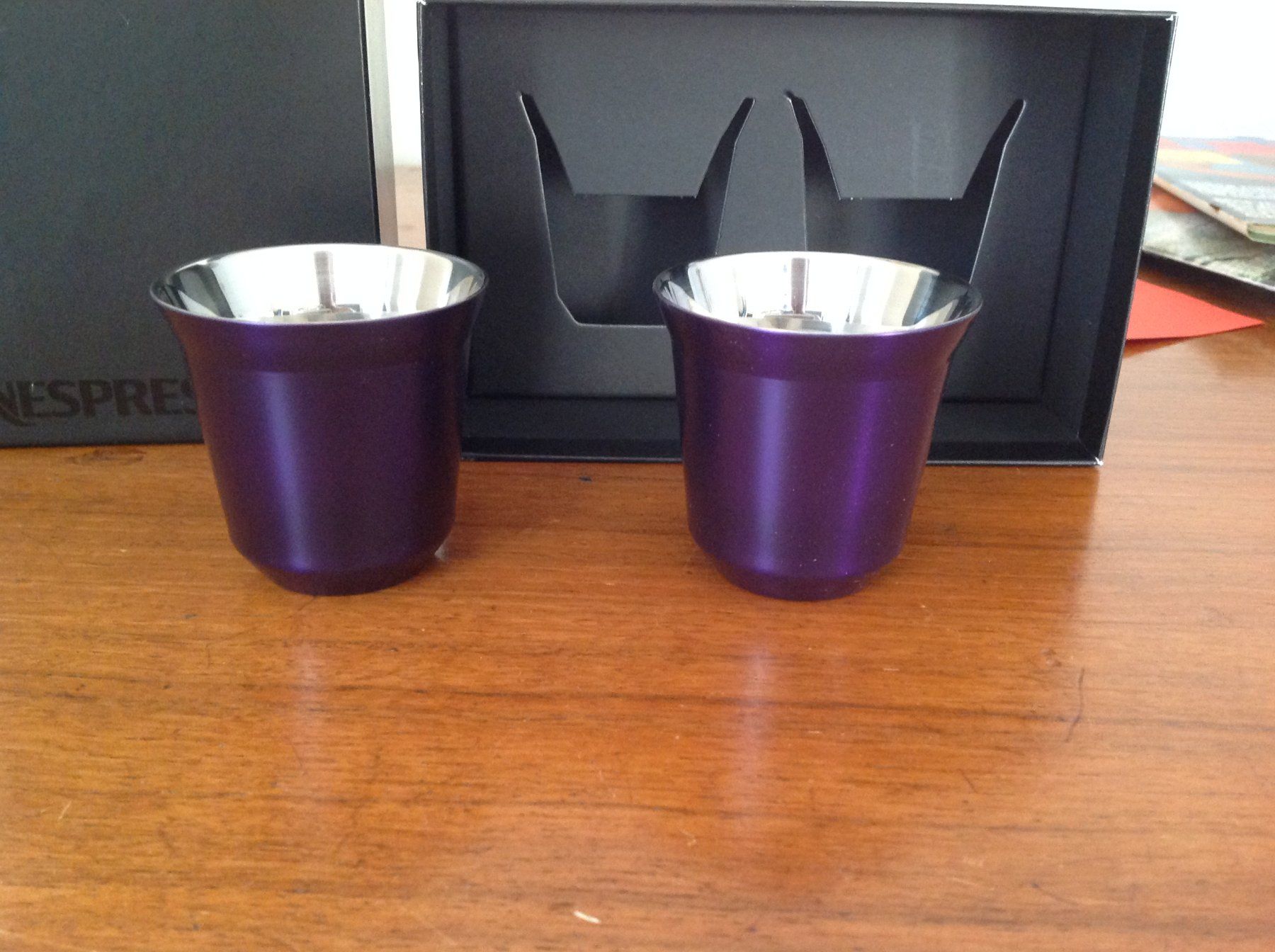 Nespresso Tassen: 2 x PIXIE Espressotasse Arpeggio Nespresso OVP – Gebraucht aus Vuiteboeuf von broticaire 1