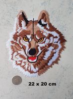 WOLF - XXL Aufnäher - Aufbügler - 22x20cm