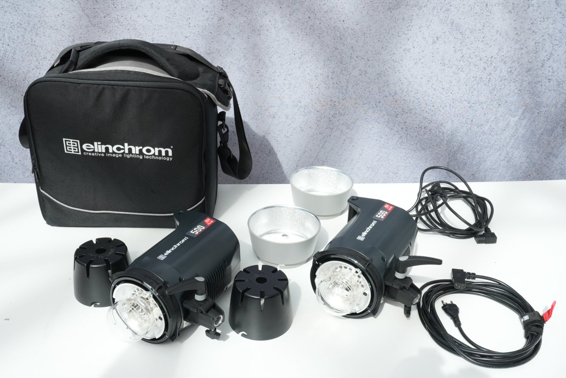Elinchrom Flash: Studioblitz Set Elinchrom 2x 500 ELC Pro HD – Usato da Luzern venduto da PMPHOTOMEDIA