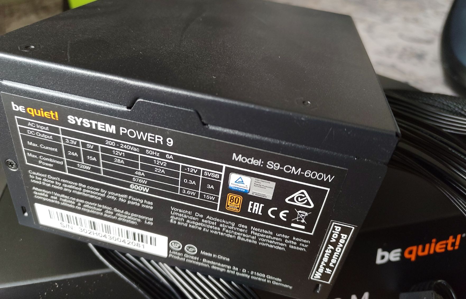 beQuiet! Elektronikbauteil: bequiet Gaming-Netzteil 600W – Gebraucht aus Kreuzlingen von muf_9s6w 1