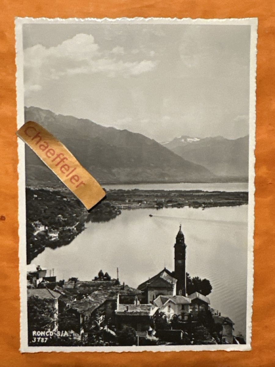 Cartoline postali: Alte Ansichtskarte Ronco s/A. Lago Maggiore – Usato da Zürich venduto da Chaeffeler